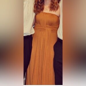 Ya Los Angeles Women's Maxi Dress in Rust Orange
